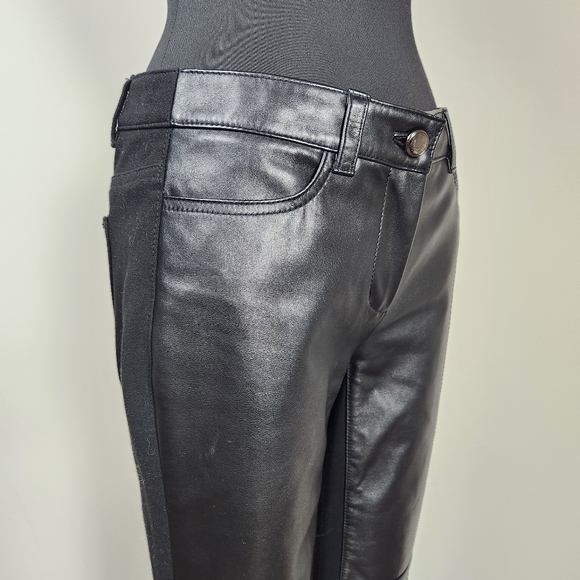WORTH NEW YORK black stretch leather pants - Picture 5 of 14